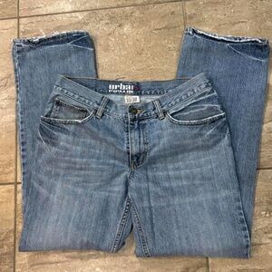 rban Pipeline low waisted y2k vintage light wash denim jeans
